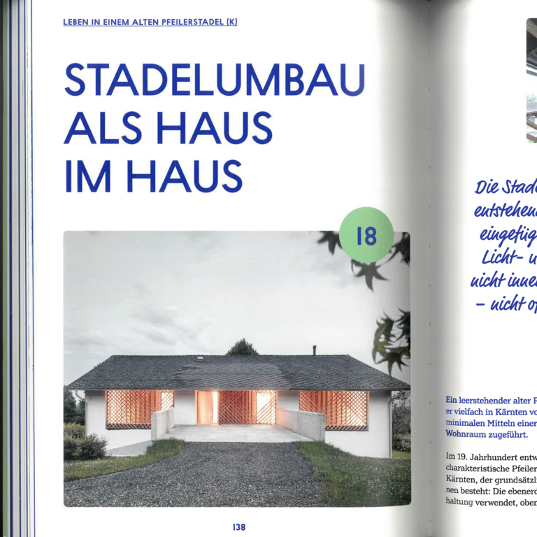 SPADO ARCHITECTS IM 2025 ERSCHIENENEN BUCH „UMBAUEN STATT NEU BAUEN“ VERTRETEN Verlag Anton Pustet, Herausgeberin: Caroline Rodlauer