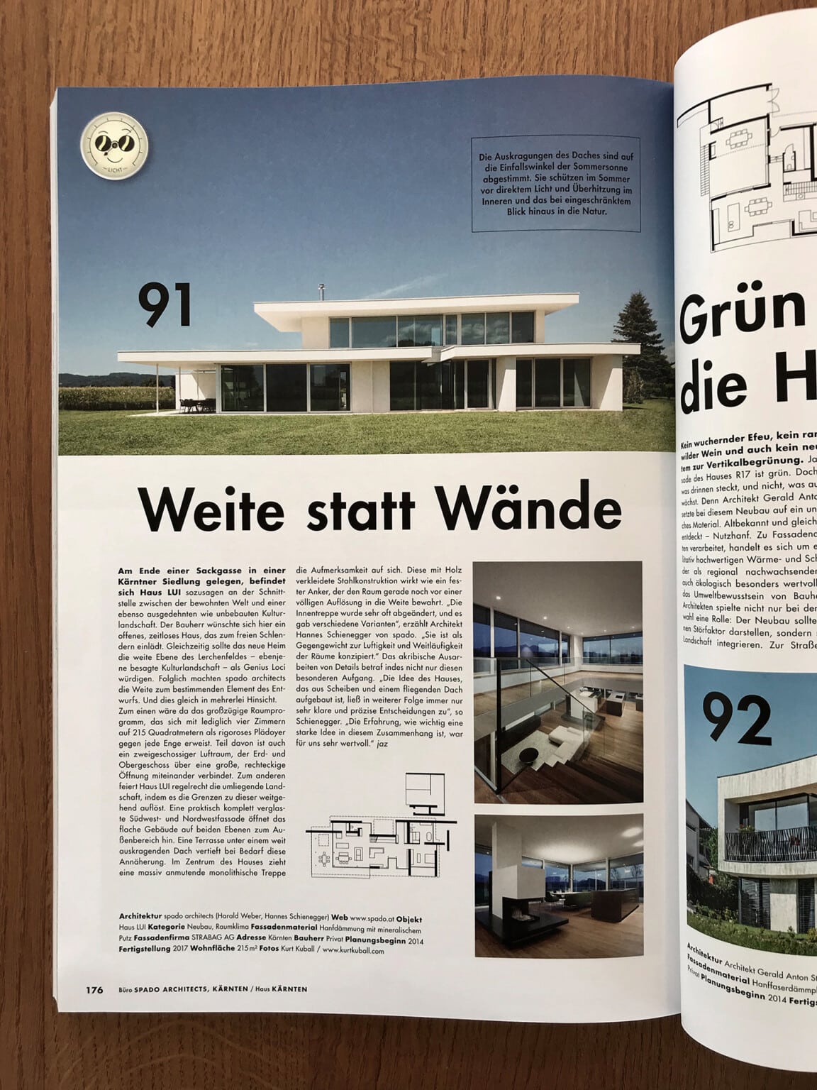 Haus Lui, Artikel in dem Buch 100 Häuser, Ausgabe 2018