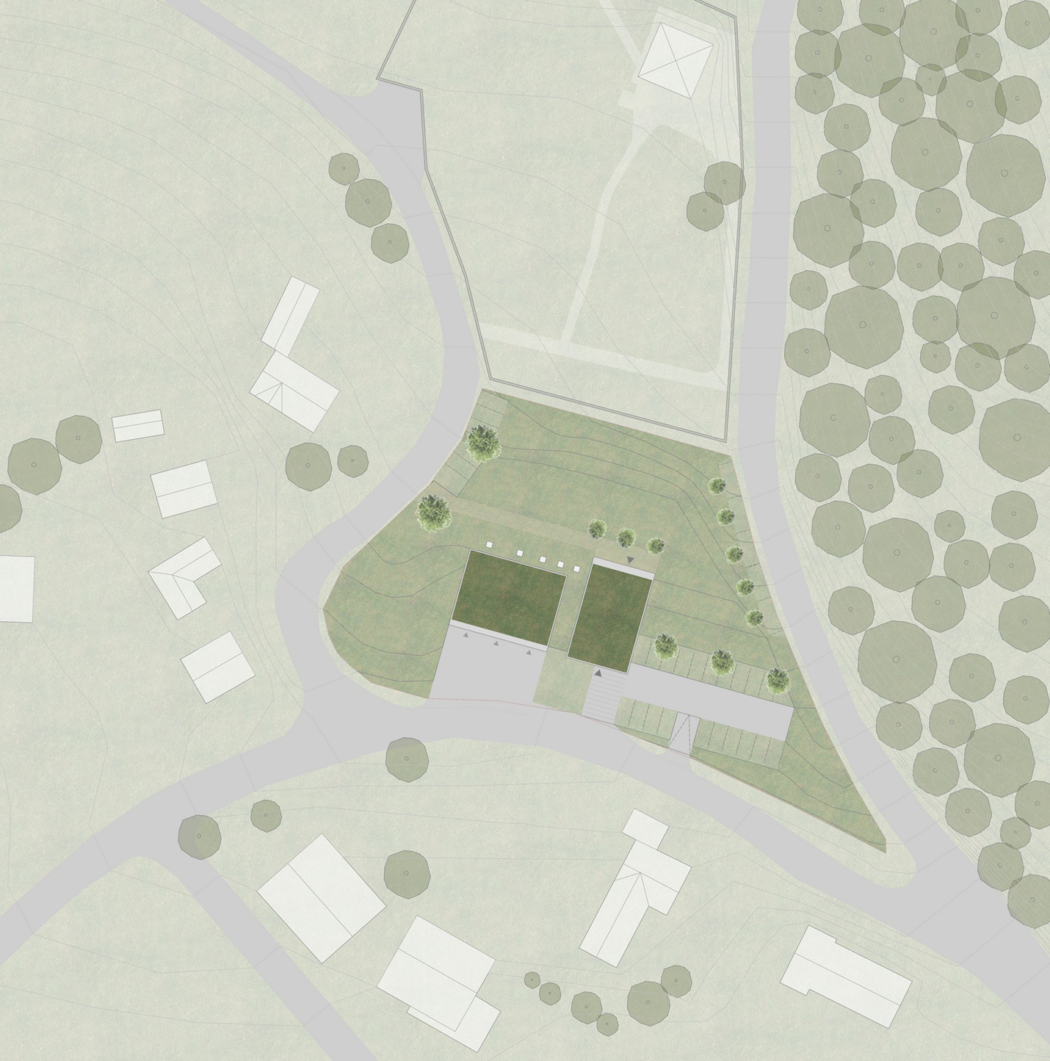 Wettbewerb Neubau Rüsthaus FF Techelsberg, Lageplan
