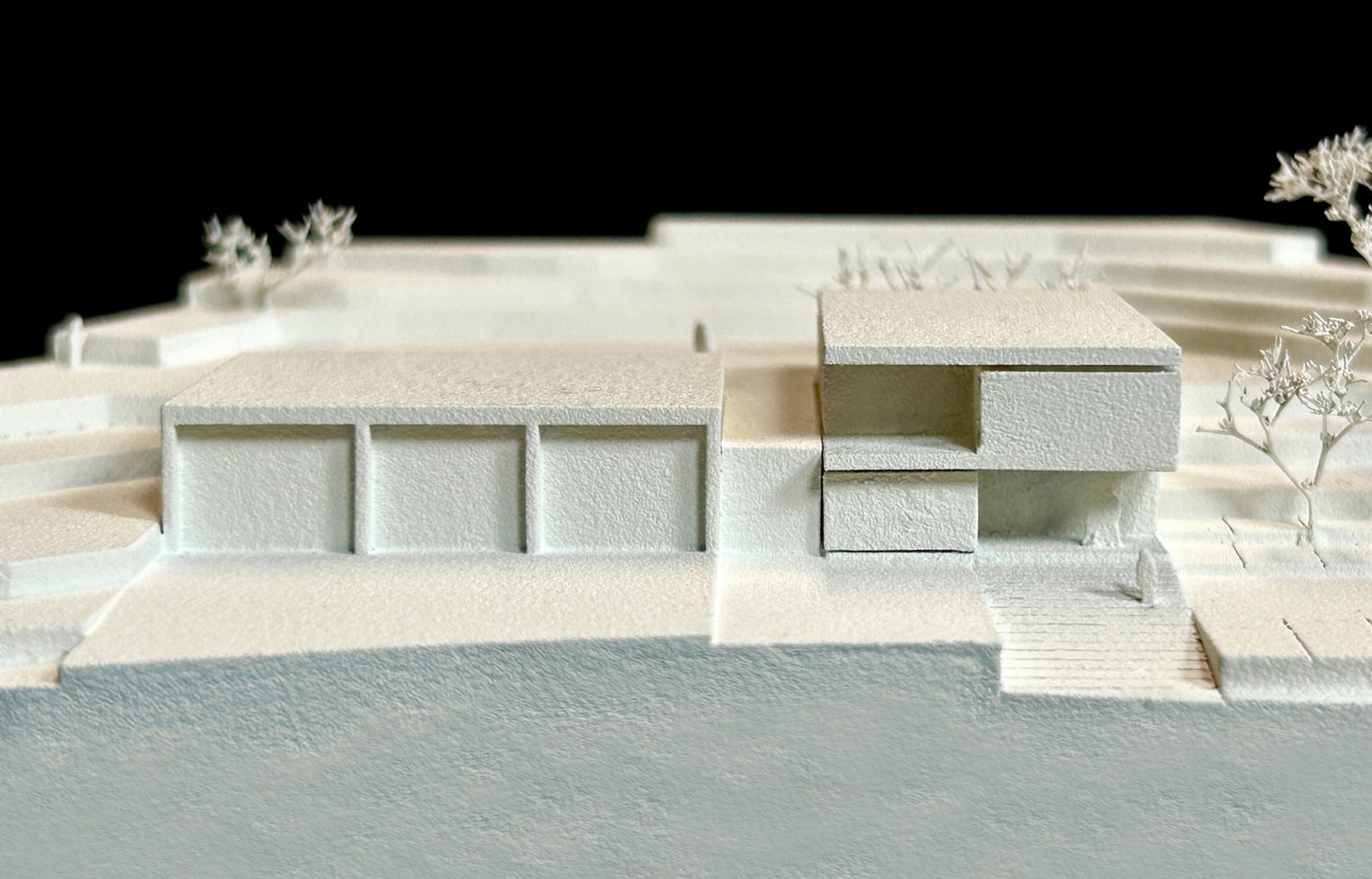 Wettbewerb Neubau Rüsthaus FF Techelsberg, Modellansicht