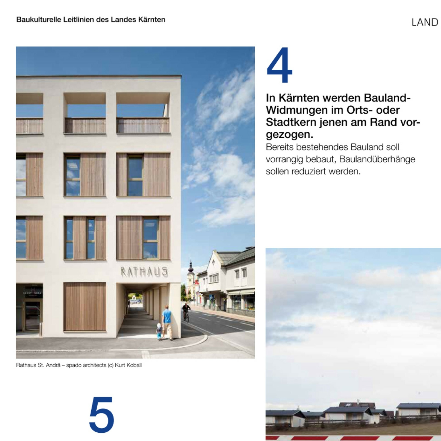 Rathaus Sankt Andrä in der aktuellen Broschüre der Baukulturellen Leitlinien des Landes Kärnten