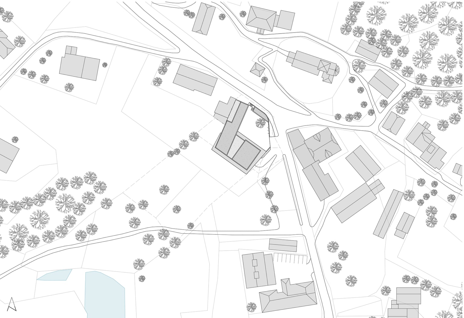 Gemeindezentrum Techelsberg, Lageplan