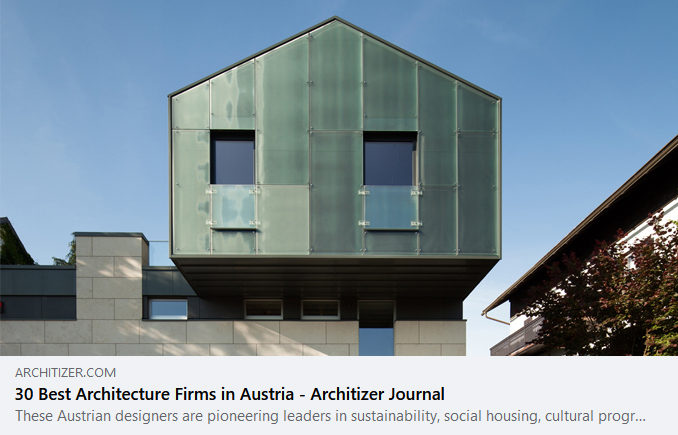 spado architects in der Liste der 30 besten Architekturbüros Österreichs, Haus WER, internationale Plattform Architizer