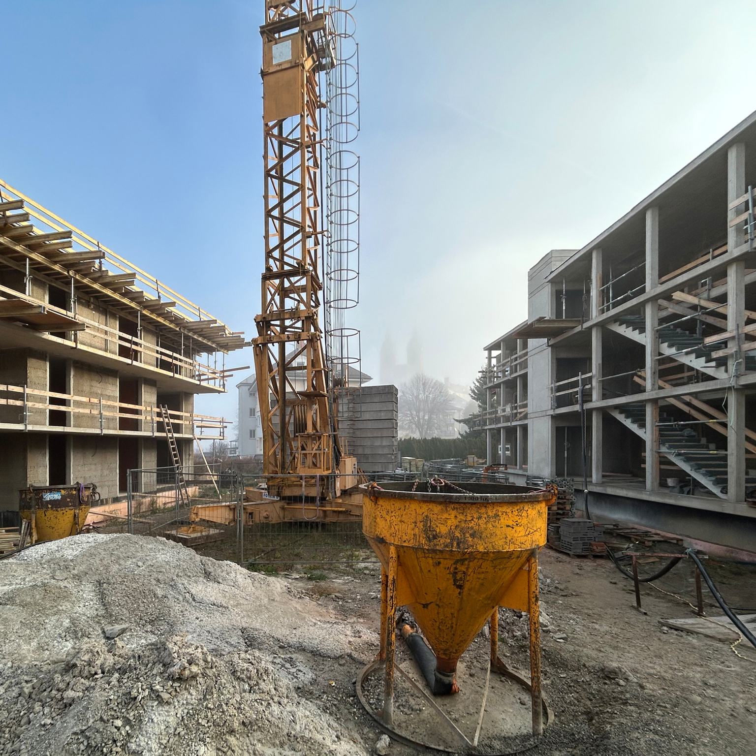 Baustellenfoto Wohnbau Maria Saal, Rudolf Lenthe Strasse