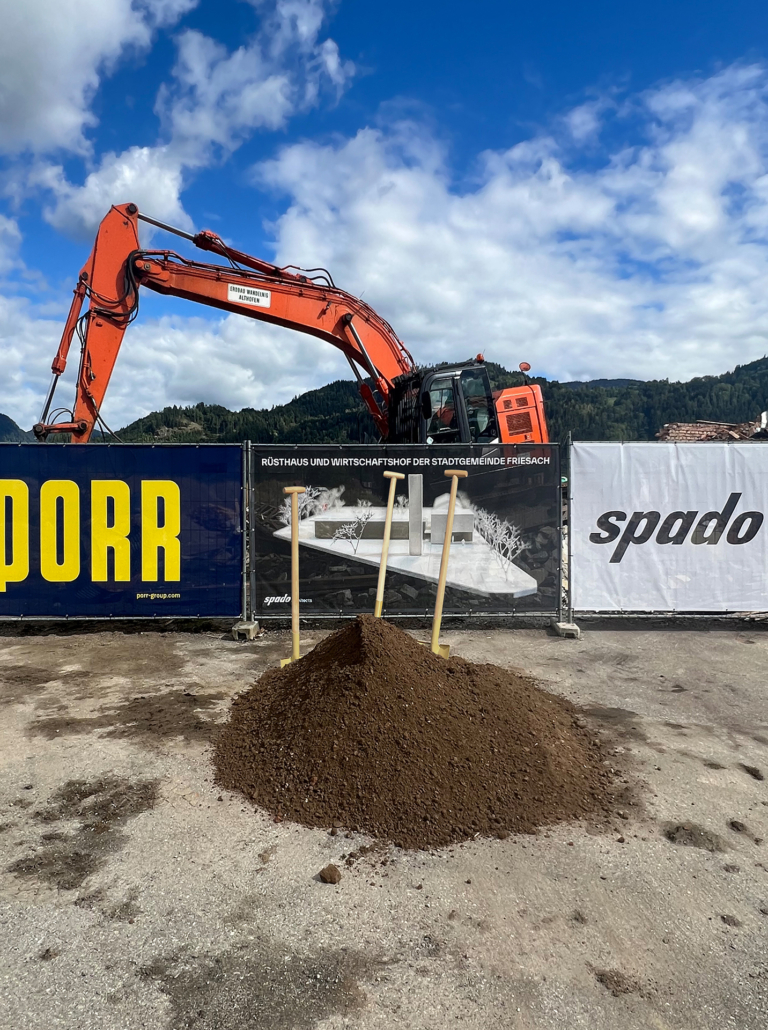 Spatenstich Rüsthaus und Wirtschaftshof Friesach